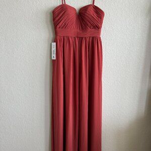 AZAZIE Terracotta Bridesmaid or Wedding Guest Dress